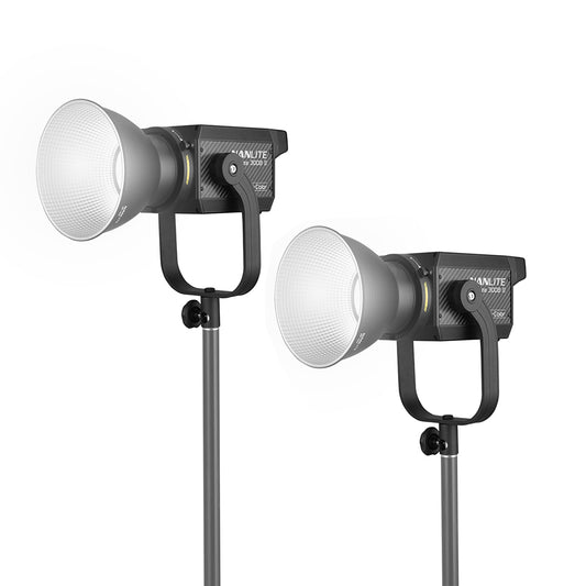 NANLITE Forza 300B II 2KIT LED Spot Light with Trolley Case Light Fixture SHAPE wlb