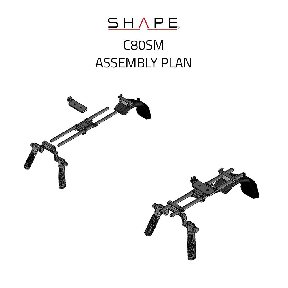 SHAPE Canon EOS C80 Shoulder Mount System Camera Rig SHAPE wlb