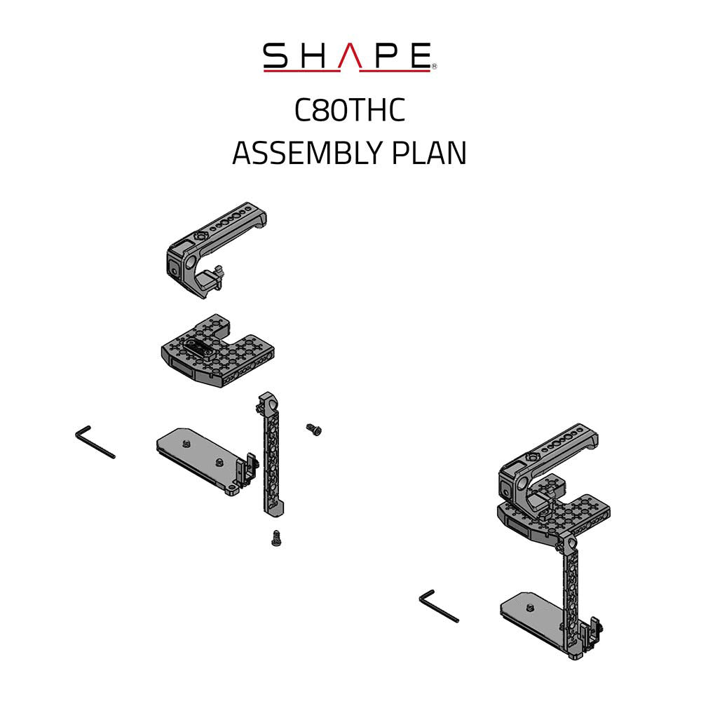 SHAPE Canon EOS C80 Camera Cage with Top Handle Camera Cage SHAPE wlb