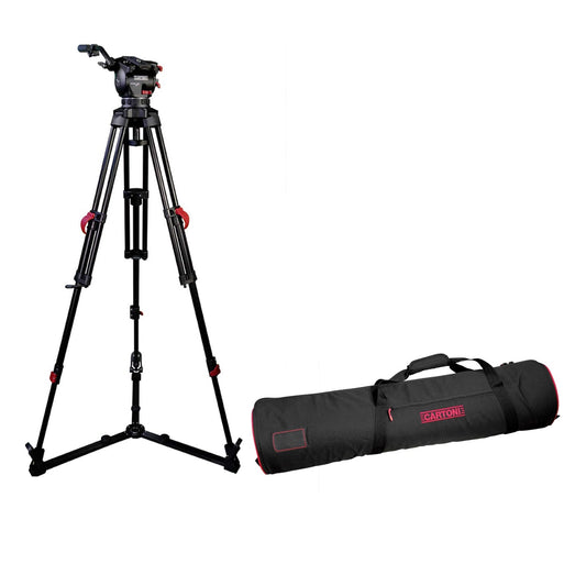 CARTONI FOCUS 10 2-St Red Lock ALU System GS Tripod SHAPE wlb