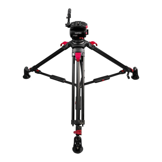 CARTONI FOCUS 10 2-St Red Lock ALU System MS Tripod SHAPE wlb