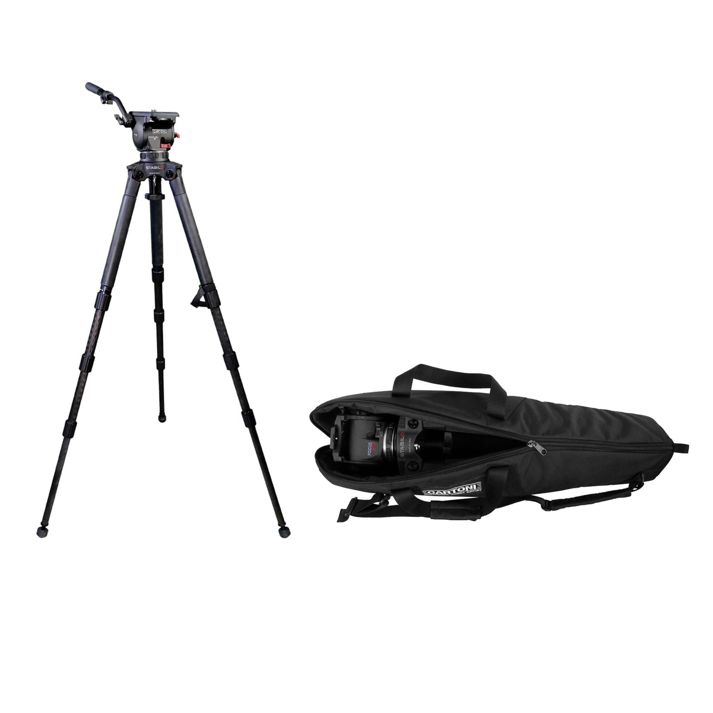 CARTONI FOCUS 12 3-St StabilO CF System Tripod SHAPE wlb