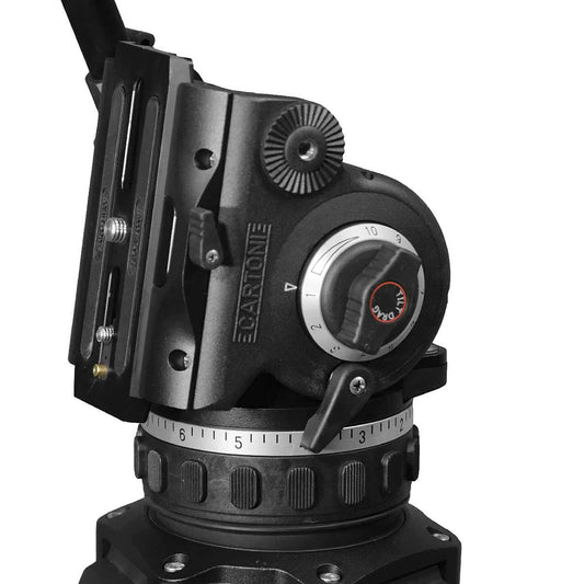CARTONI FOCUS 18 +/- 90° Fluid Head Tripod Head SHAPE wlb