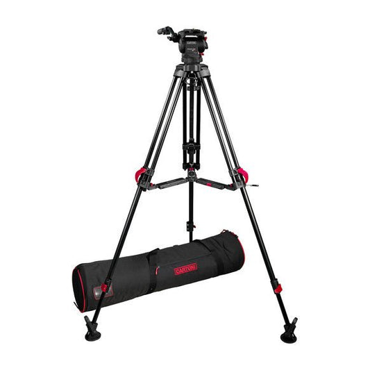 CARTONI FOCUS 8 2-St Red Lock ALU System MS Tripod SHAPE wlb