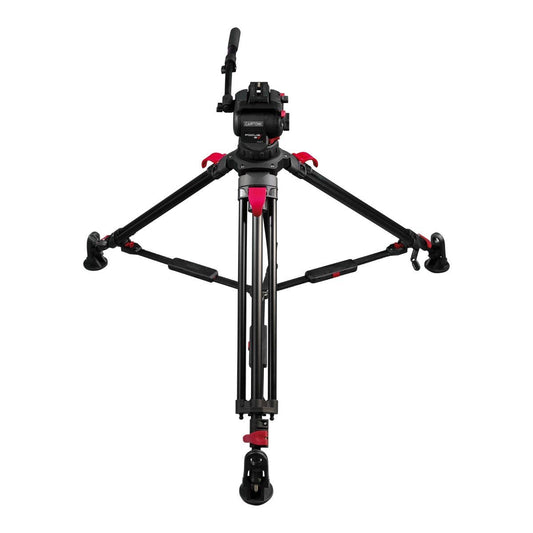 CARTONI FOCUS 8 2-St Red Lock ALU System MS Tripod SHAPE wlb
