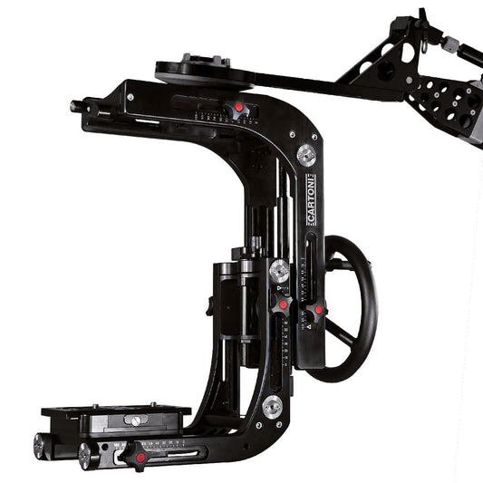 CARTONI LAMBDA 25 Fluid Head with Cine Style Slide Tripod Head SHAPE wlb