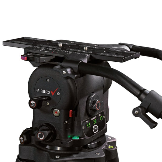 CARTONI MASTER 30 Fluid Video Head (Flat Mitchell) Tripod Head SHAPE wlb