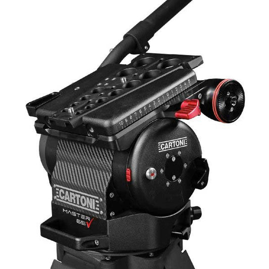 Cartoni Master 65 Heavy-Duty Fluid Head – Broadcast & Long-Lens Performance Tripod Head SHAPE wlb