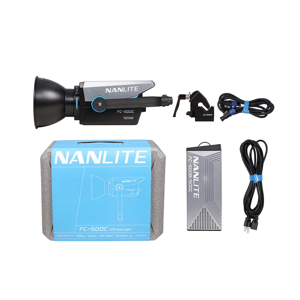 NANLITE FC-500C LED RGBW Spot Light with Case Light Fixture SHAPE wlb