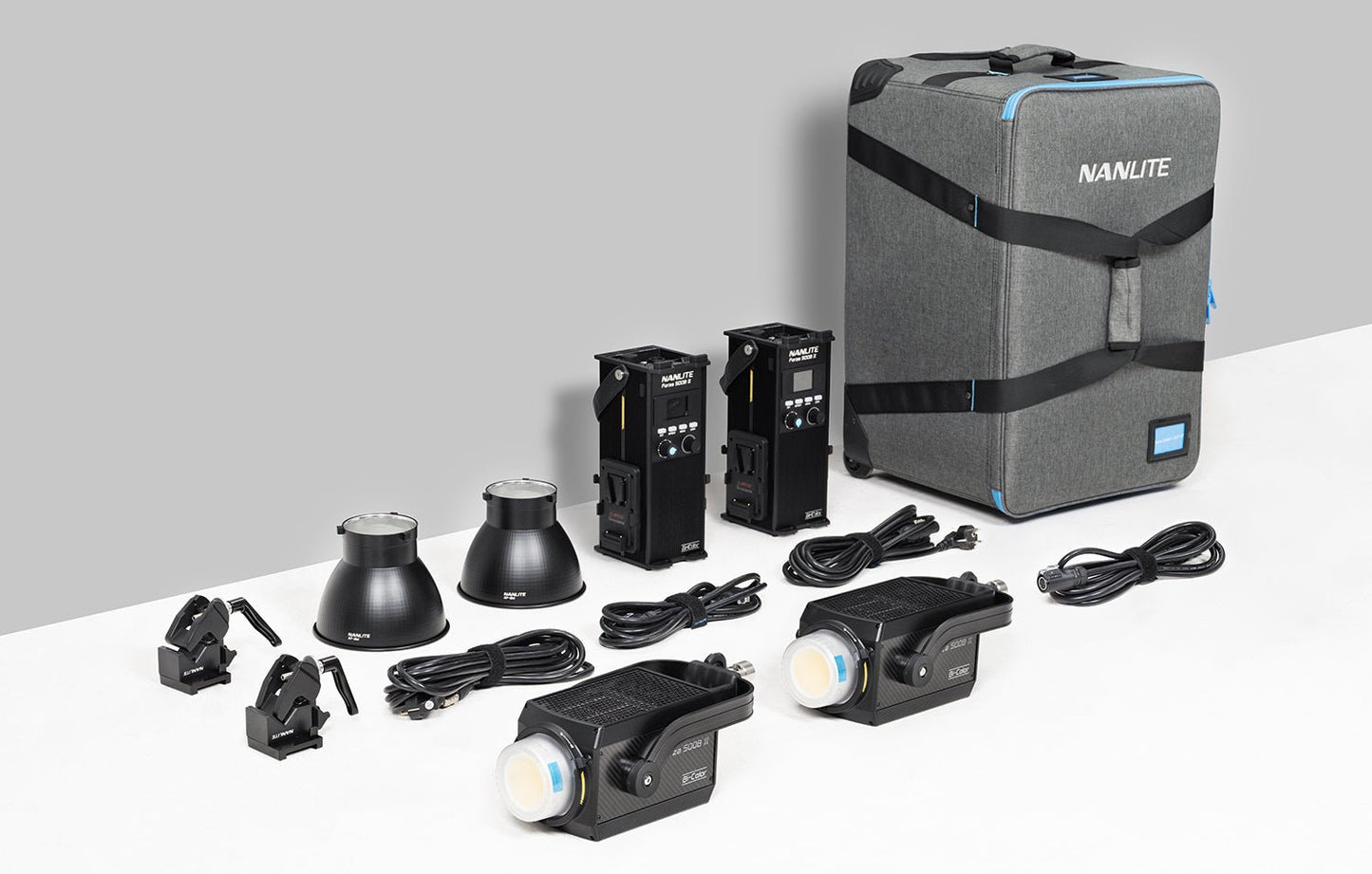 NANLITE Forza 500B II 2KIT LED Spot Light with Trolley Case Light Fixture SHAPE wlb