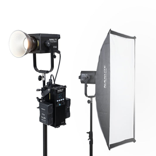 NANLITE Forza 500B II 2KIT LED Spot Light with Trolley Case Light Fixture SHAPE wlb