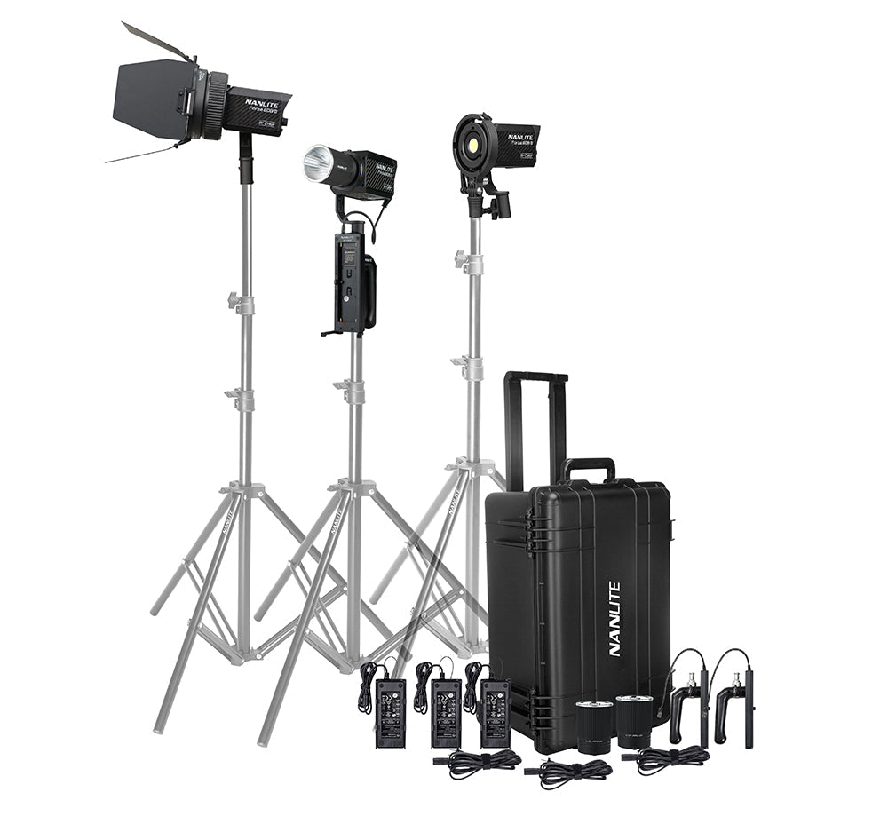NANLITE Forza 60B II LED 3KIT with FL-11 Fresnel & Case Light Fixture SHAPE wlb