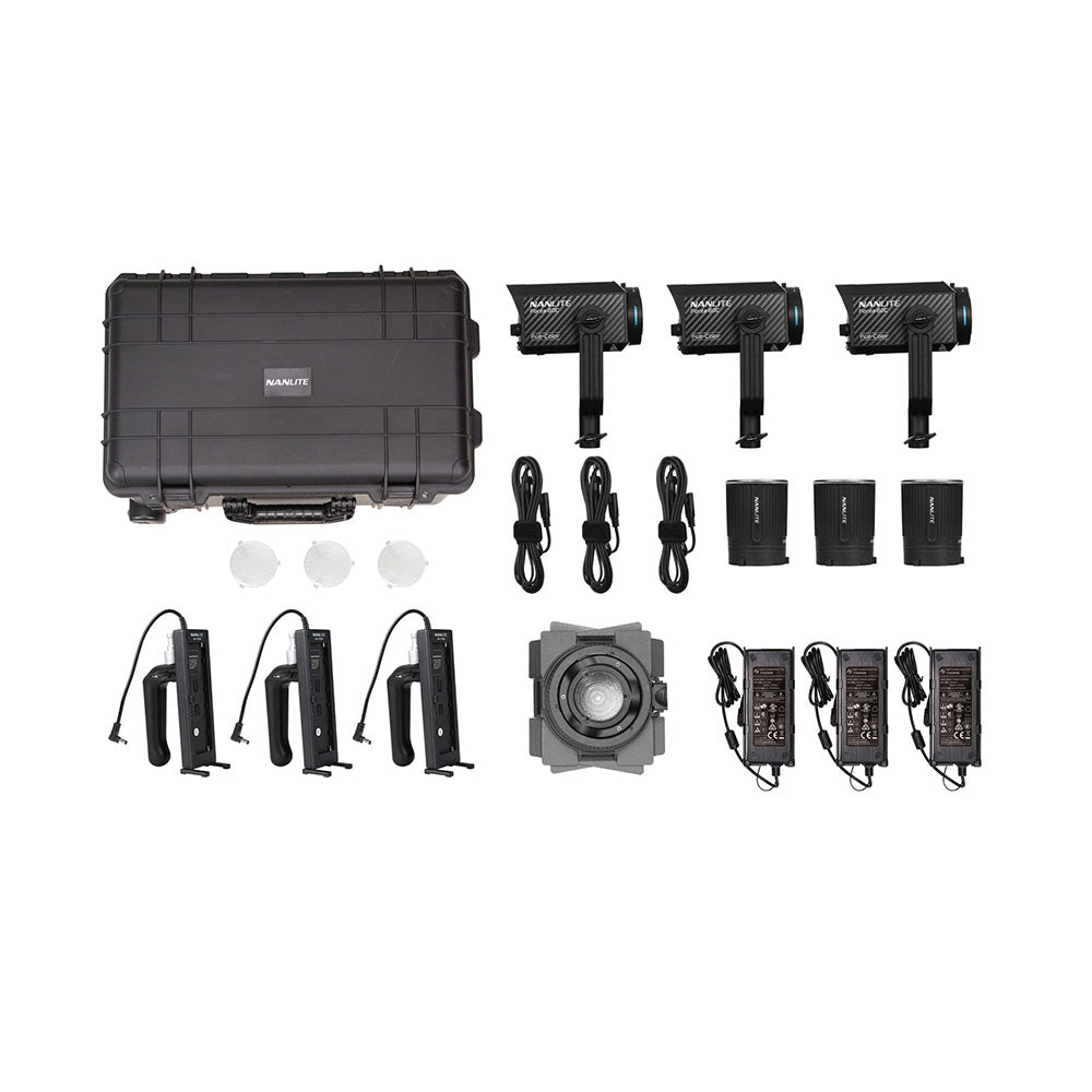 NANLITE Forza 60C 3KIT with Fresnel Lens & Case Light Fixture SHAPE wlb