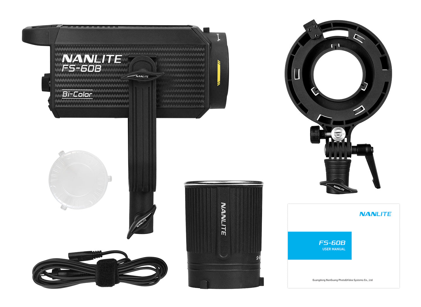NANLITE FS-60B Bicolor LED Spot Light Light Fixture SHAPE wlb