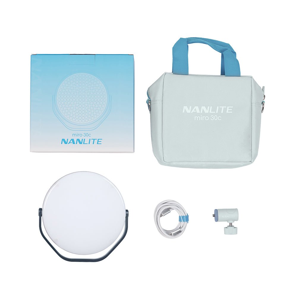 NANLITE miro 30c LED Full-color Round Panel Light (Midnight Blue) Light Fixture SHAPE wlb