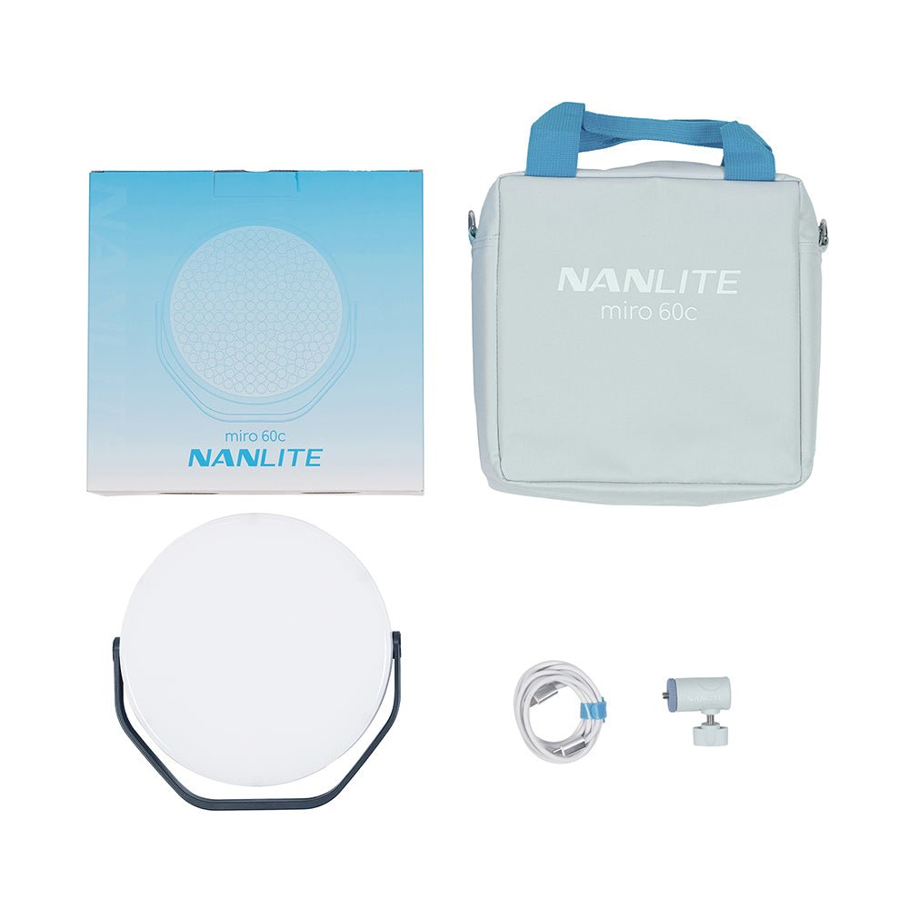 NANLITE miro 60c LED Full-color Round Panel Light (Midnight Blue) Light Fixture SHAPE wlb