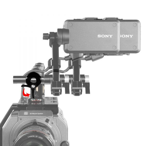 SHAPE 15 mm Rod Clamp with ARRI Standard Male Interface Mount SHAPE wlb