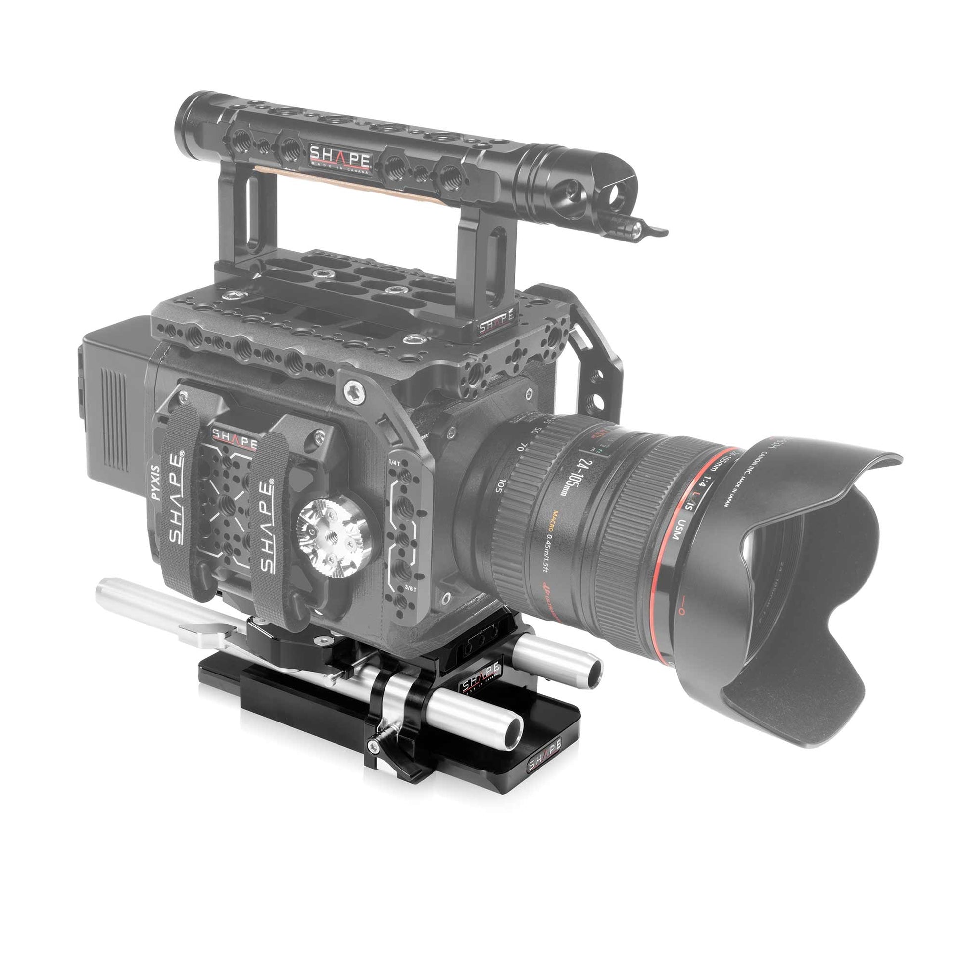 SHAPE Blackmagic PYXIS 6K 15mm LWS Channel Baseplate Baseplate SHAPE wlb