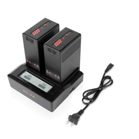 SHAPE Sony BP-U65 Batteries with Dual LCD Charger Battery & Charger SHAPE wlb