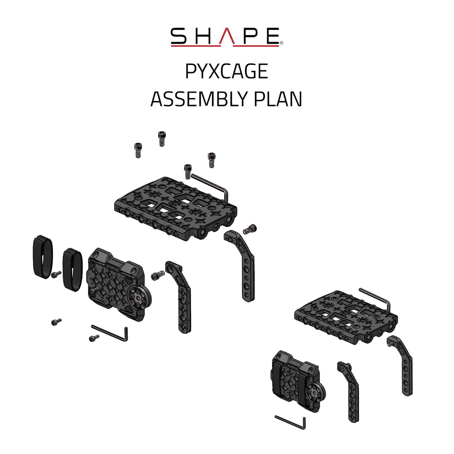 SHAPE Blackmagic PYXIS 6K Cage Camera Cage SHAPE wlb
