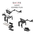 SHAPE Canon C400 Cage Handle EVF Mount Camera Rig SHAPE wlb