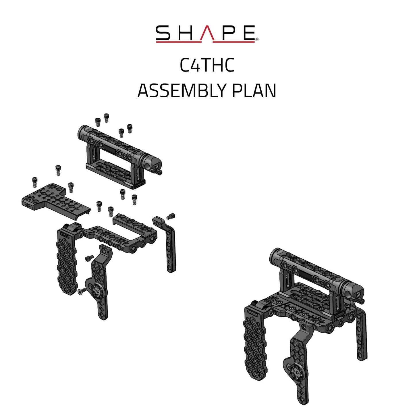 SHAPE Canon C400 Cage with Top Handle Camera Rig SHAPE wlb