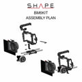 SHAPE Blackmagic Cinema Camera 6K/6K PRO/6K G2 Camera Bundle Rig Kit Camera Rig SHAPE wlb