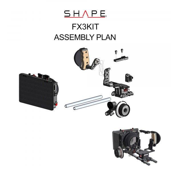 SHAPE Sony FX3/FX30 Camera Bundle Rig Kit Camera Rig SHAPE wlb