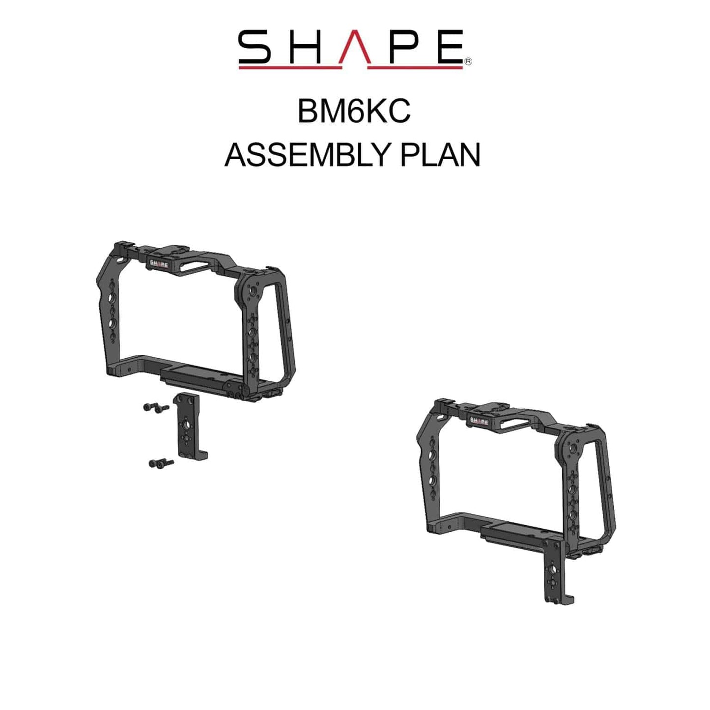 SHAPE Blackmagic Cinema Camera 6K/6K PRO/6K G2 Camera Cage Camera Cage SHAPE wlb