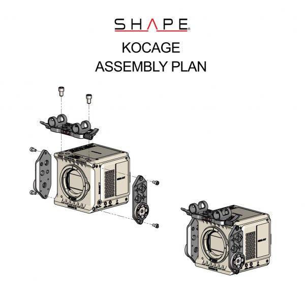 SHAPE RED® KOMODO™ & KOMODO™ 6K Production Pack Camera Cage Camera Cage SHAPE wlb