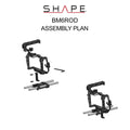 SHAPE Blackmagic Cinema Camera 6K/6K PRO/6K G2 Camera Cage, Top Handle and Rod Bloc System Camera Cage SHAPE wlb