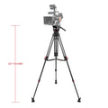 SHAPE FOCUS 12 Fluid Head with Red Lock Legs Mid-Level Spreader Tripod SHAPE wlb