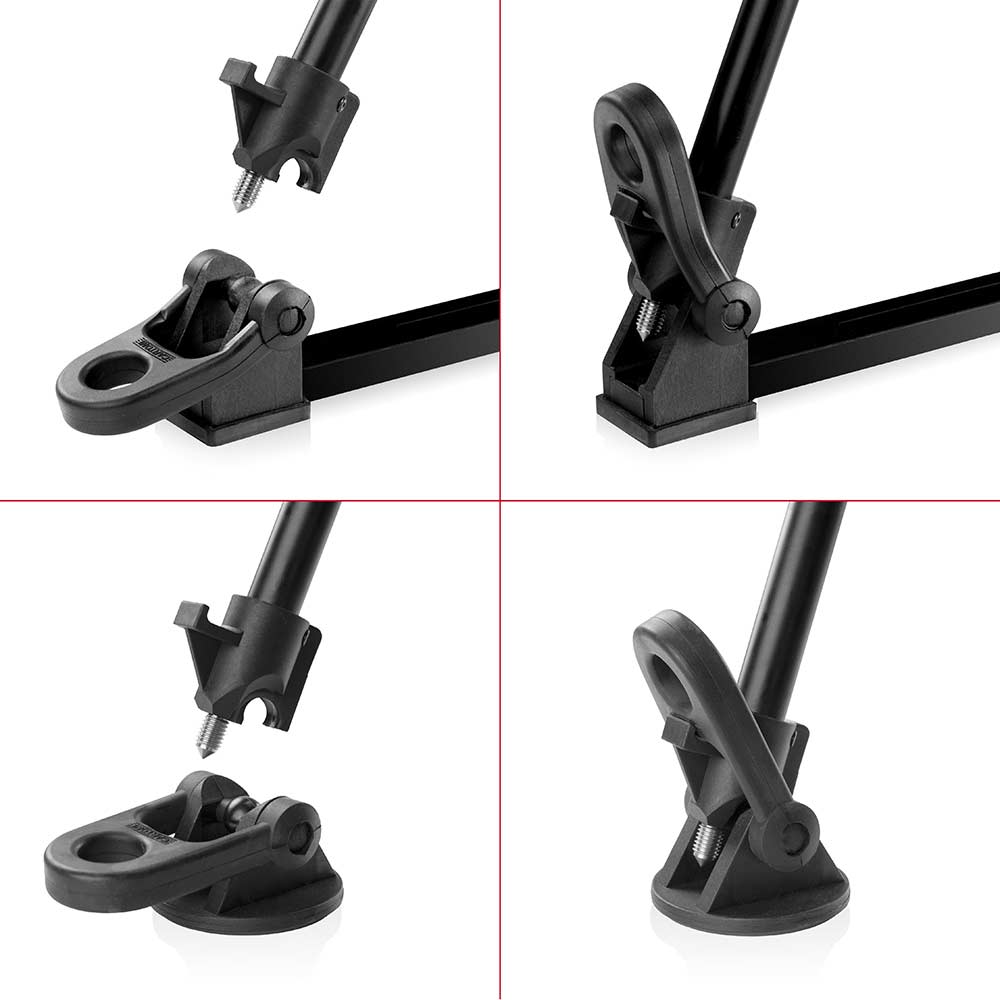 SHAPE FOCUS 18 Fluid Head with Red Lock Legs Mid-Level Spreader Tripod SHAPE wlb