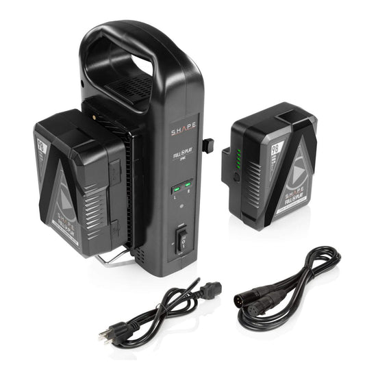 SHAPE Full Play Rechargeable Batteries 98 Wh Gold Mount (2) with SHAPE Full Play Intelligent Dual Battery Charger chargers SHAPE wlb