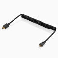 SHAPE HDMI to Mini HDMI Coiled 4K Cable 16 inches Cable SHAPE wlb