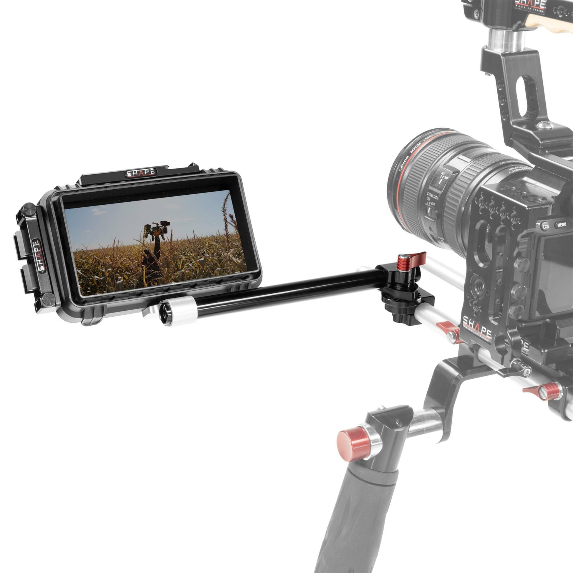 SHAPE Offset Monitor Swivel Rod Mount Arm SHAPE wlb