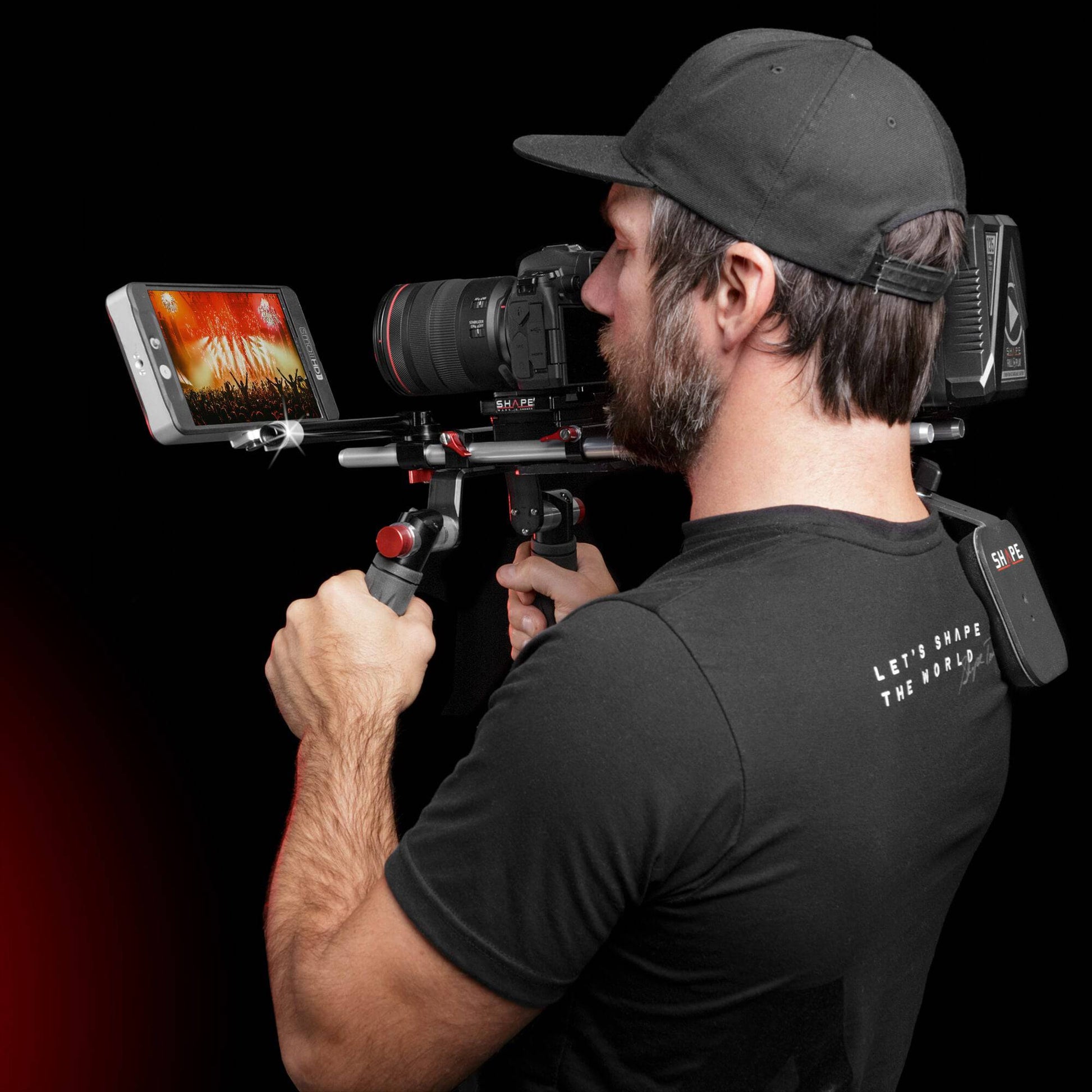 SHAPE Offset Monitor Swivel Rod Mount Arm SHAPE wlb