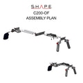 SHAPE Offset Shoulder Mount Rig for Canon C200/C200B Shoulder Mount Rig SHAPE wlb