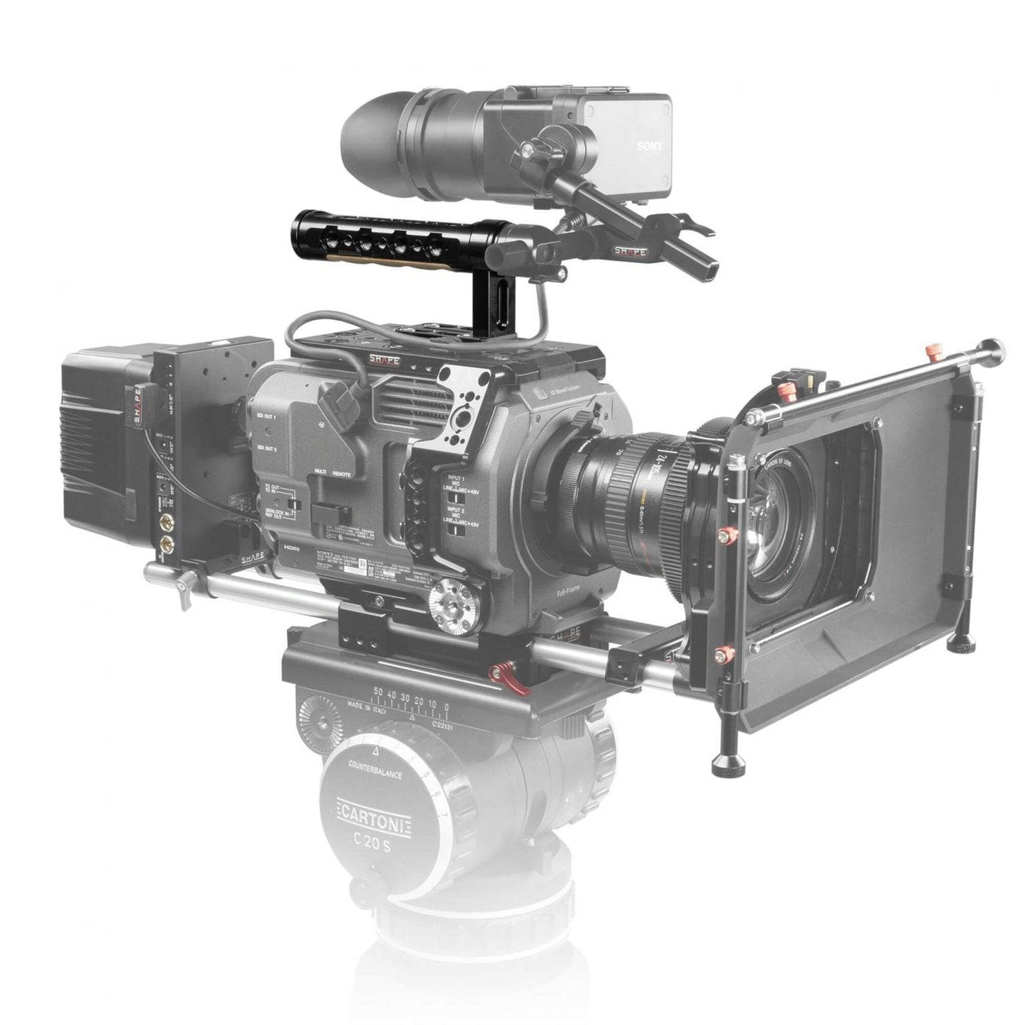 SHAPE Pro Top Handle L-Shape with ARRI Standard Thread Top Handle SHAPE wlb