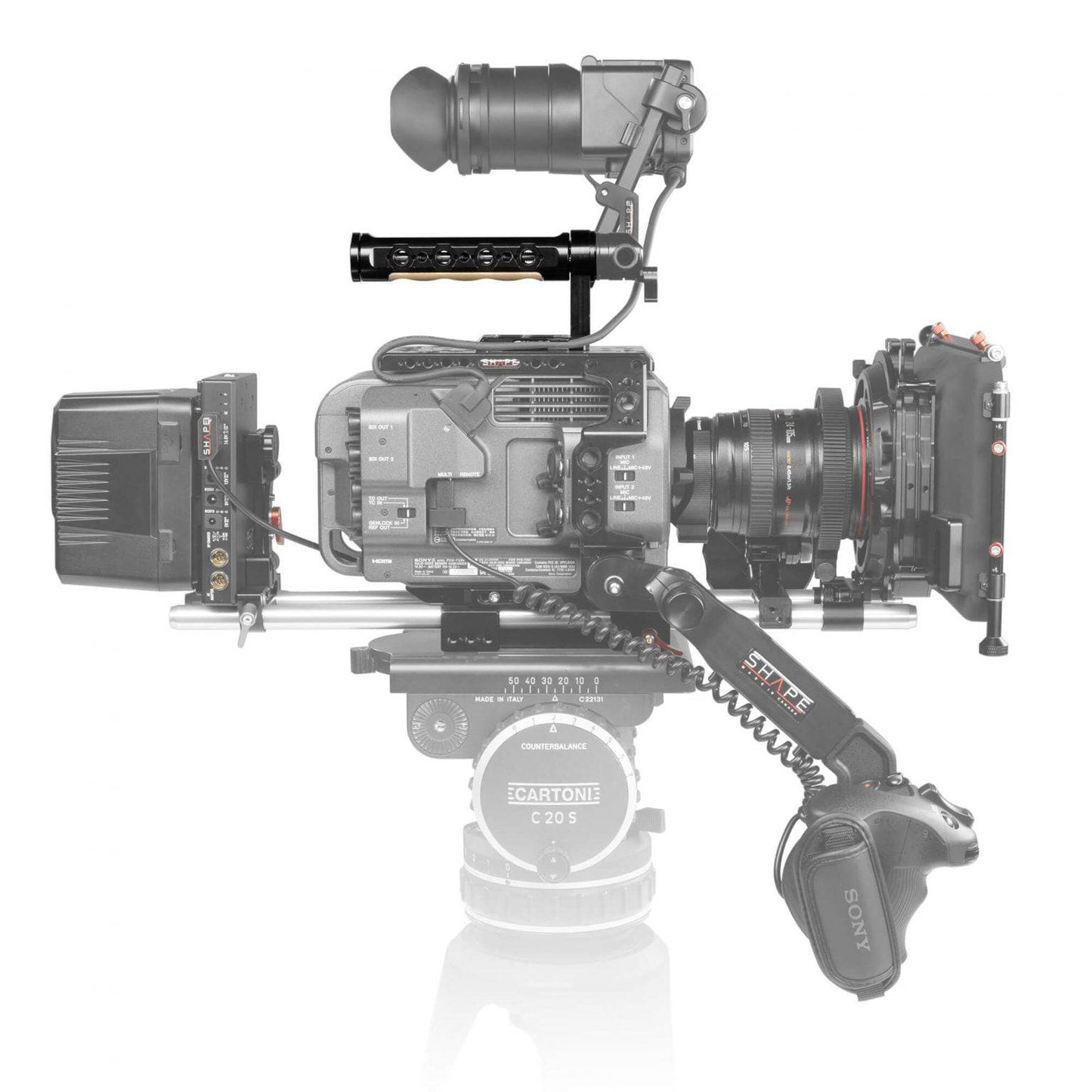 SHAPE Pro Top Handle L-Shape with ARRI Standard Thread Top Handle SHAPE wlb