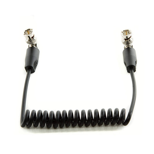 SHAPE SDI Coiled Cable 90-Degree BNC Connectors Cable SHAPE wlb 10 inches