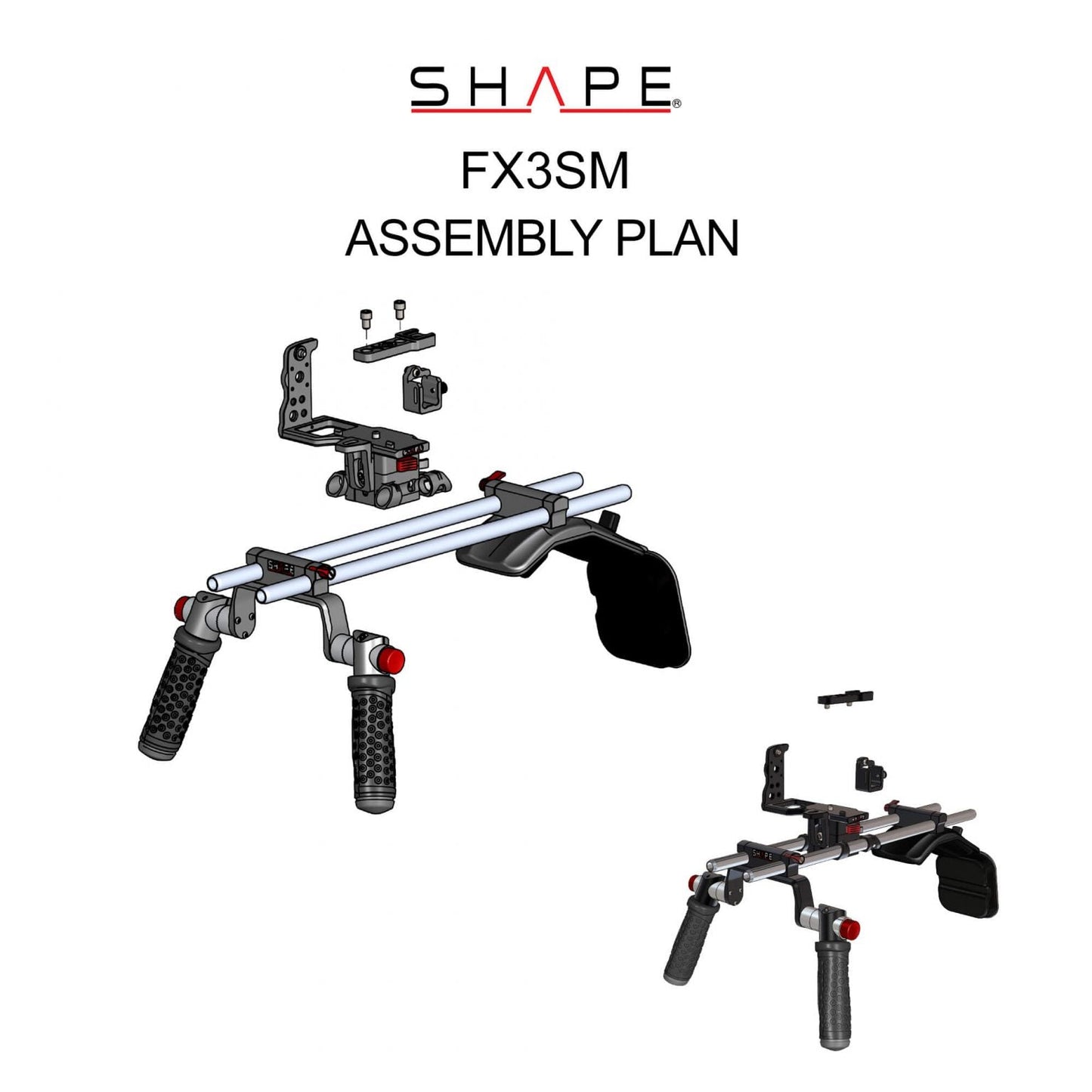 SHAPE Sony FX3/FX30 Shoulder Mount Shoulder Mount SHAPE wlb