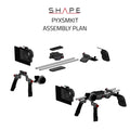 SHAPE Blackmagic PYXIS 6K Shoulder Mount System with Matte Box & Follow Focus Kit Camera Rig SHAPE wlb