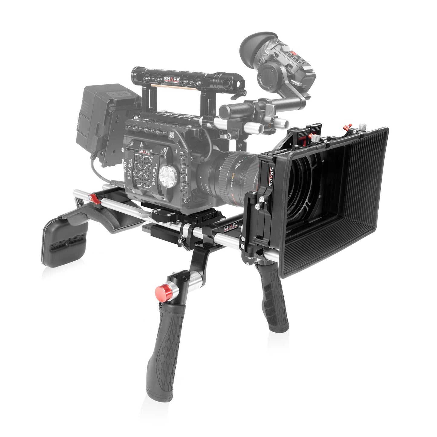SHAPE Blackmagic PYXIS 6K Shoulder Mount System with Matte Box & Follow Focus Kit Camera Rig SHAPE wlb