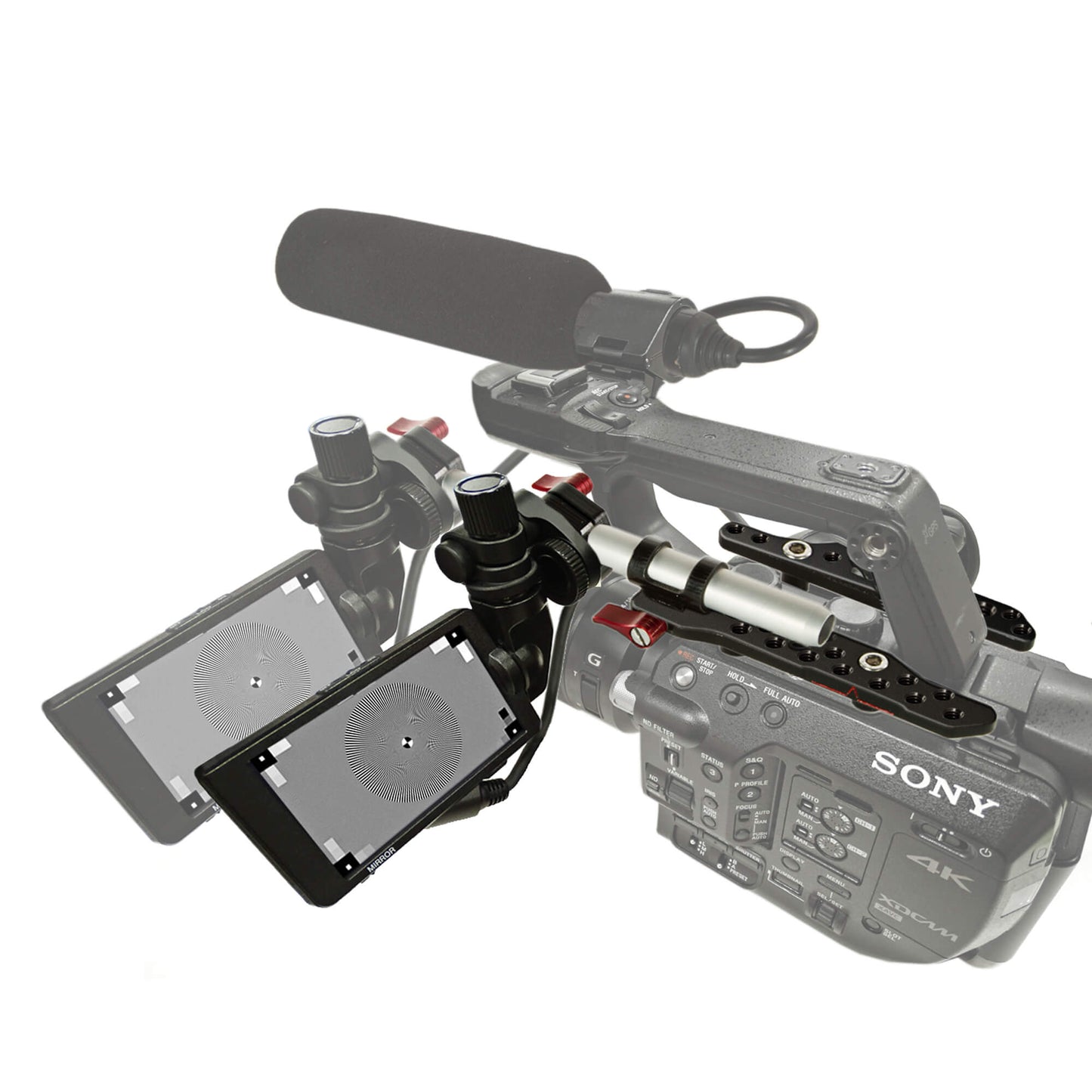 SHAPE Sony FS5/FS5 II Top Plate Kit Viewfinder Mount SHAPE wlb