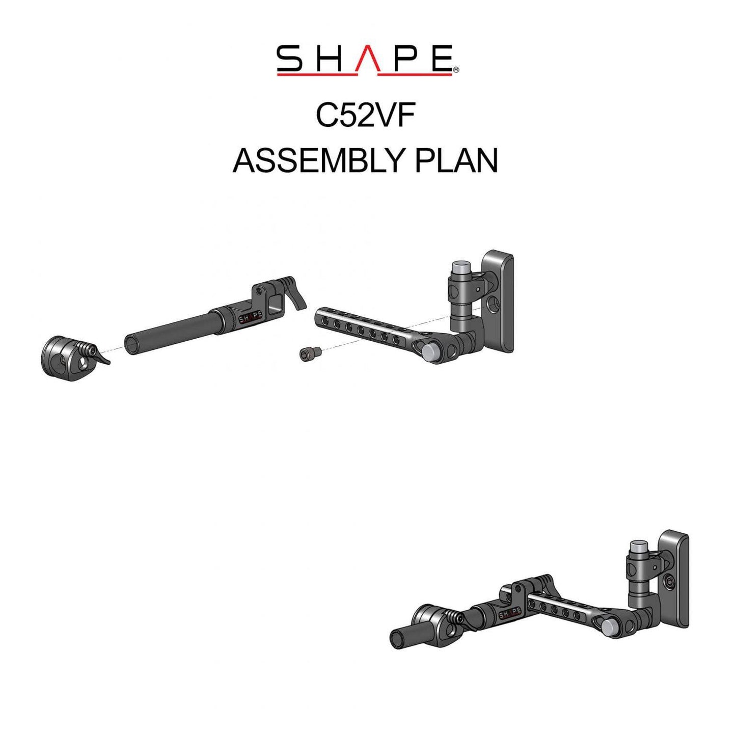 SHAPE Canon C500 MKII/C300 MKIII View Finder Mount Viewfinder Mount SHAPE wlb