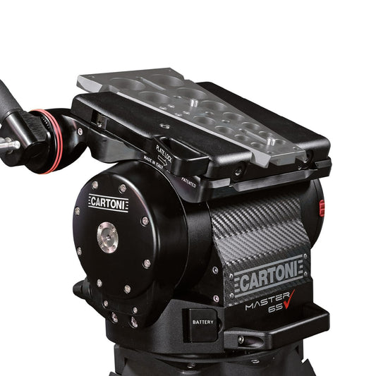 Cartoni Master 65 Heavy-Duty Fluid Head – Broadcast & Long-Lens Performance Tripod Head SHAPE wlb