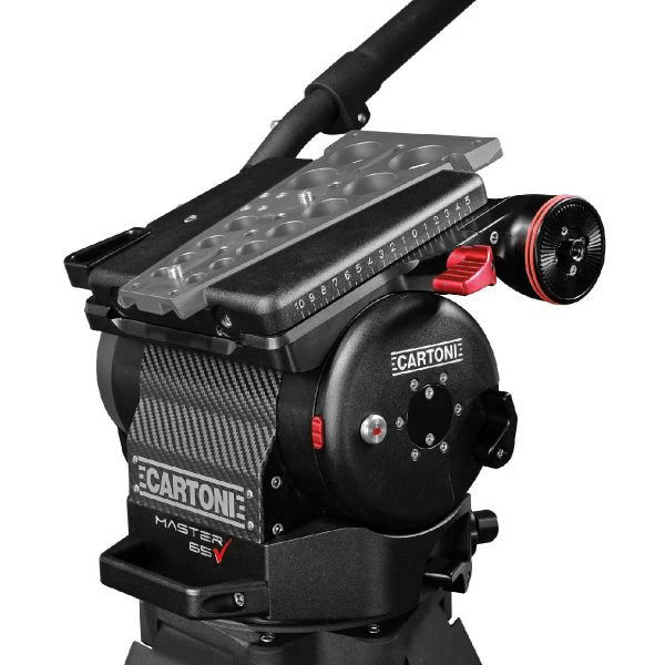 Cartoni Master 65 Heavy-Duty Fluid Head – Broadcast & Long-Lens Performance Tripod Head SHAPE wlb