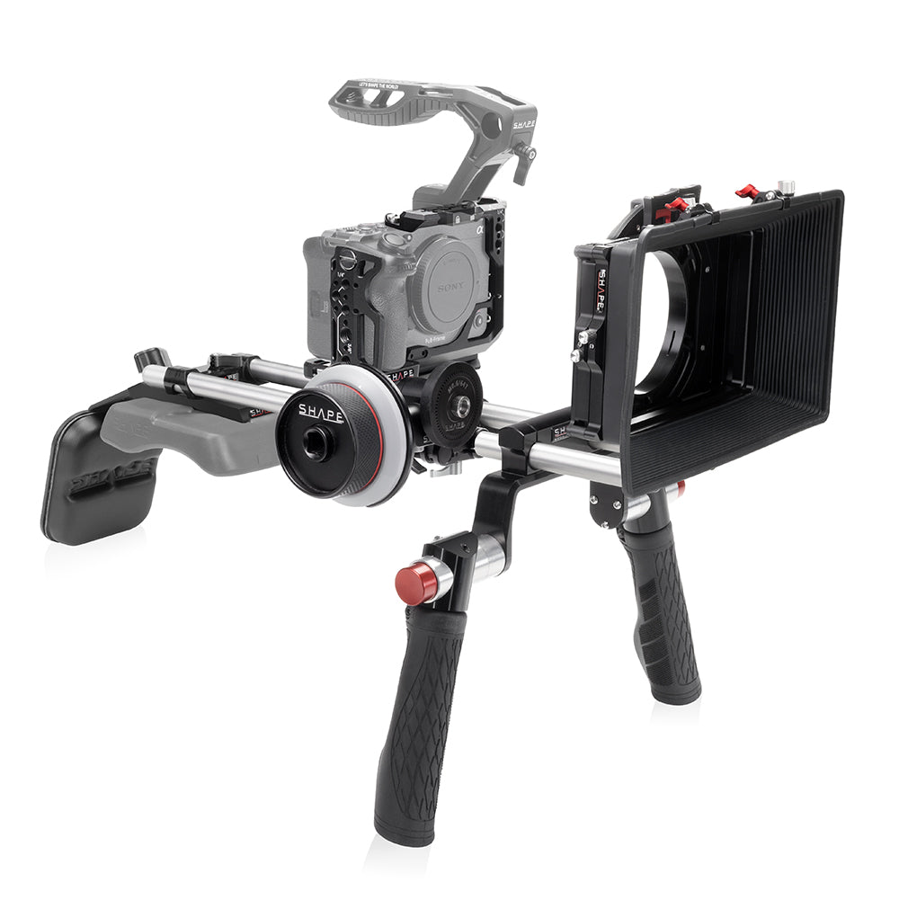 SHAPE V2 Shoulder Mount Mattebox Follow Focus For Sony FX3 & FX30 Shoulder Mount Rig SHAPE wlb