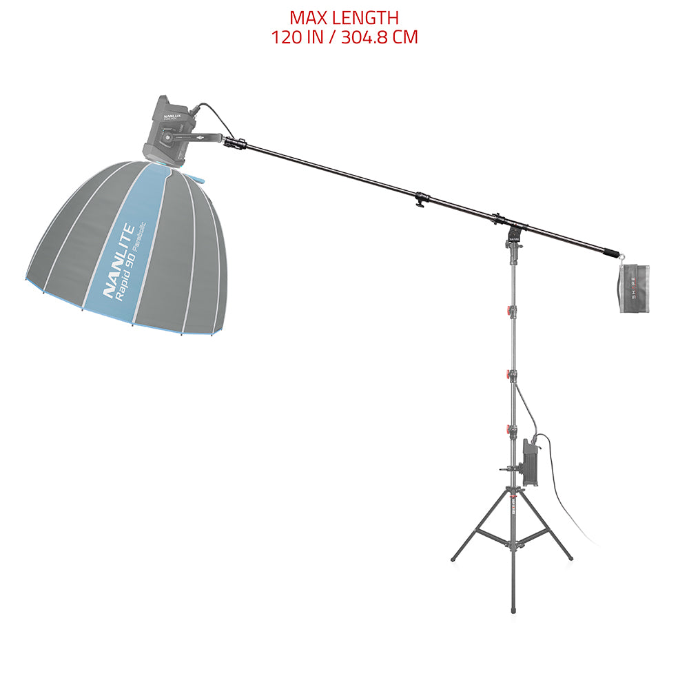 SHAPE Heavy-Duty Boom with Junior and Baby Adapter Light Stand SHAPE wlb